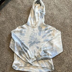 Light blue tie-dyed A&F Hoodie